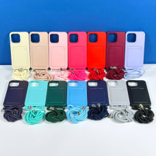 Чехол накладка Wave Colorful Pocket зі шнурком Samsung A06 Арт.51020