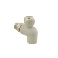 ППР Кран Радиаторный угловой PPR ASG PN20 НР 25мм 3/4" Арт.002063