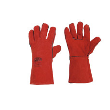 Перчатки краги сварщика р10,5 (длина 35см) (красные) СИЛА Арт.481227