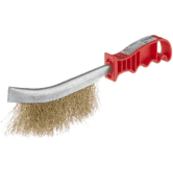 Щітка по металу дротяна з пластмасовою ручкою 250мм Арт.40397