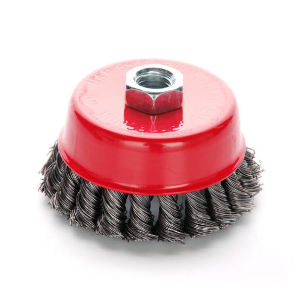 Щітка чаша сталеві витки 75мм (КШМ) APRO Арт.830439