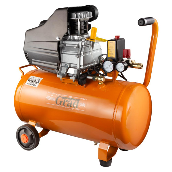 Компресор одноциліндровий 1.5кВт 198л/хв 8бар 50л Арт.7043565