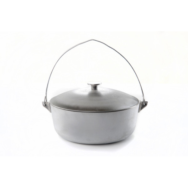 Котел алюмінієвий з кришкою та дужкою 255мм 4л СИЛА Арт.960470