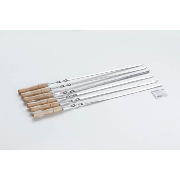 Шампур з дерев'яною ручкою з нержавіючої сталі.2мм.Арт.960205