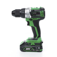 Дрель-шуруповерт бесщеточный APRO 20В, 2А, 20DB, 2 АКБ, ЗУ, кейс Арт.895033