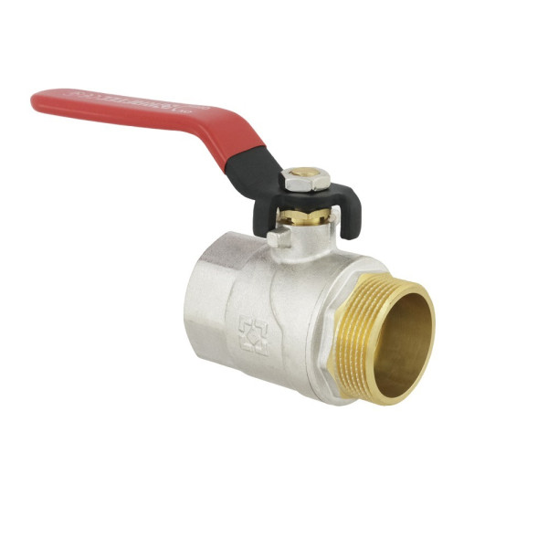 Кран кульовий з амер.DN15 ВЗ 1/2" Raftec метелик RED Арт.547583