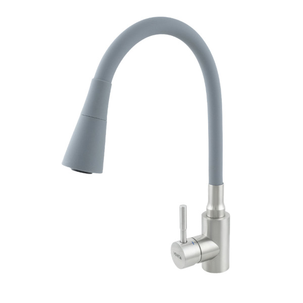 Змішувач для кухні,гнучкий гусак,сірий VS473SG VENTA  Арт.82288