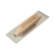 Полутер нерж для штукатурки з дерев'яною ручкою 380x125мм Polax Арт.100-092
