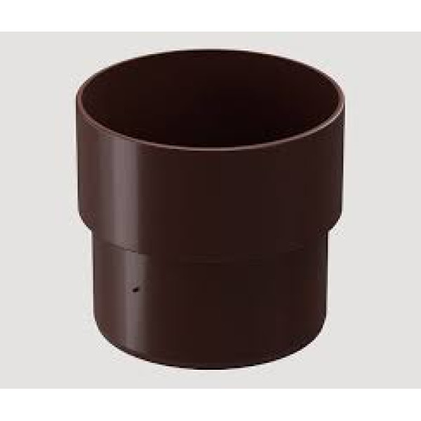 Водосток Муфта трубы 100мм коричневый Арт.54849