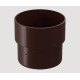 Водосток Муфта трубы 100мм коричневый Арт.54849