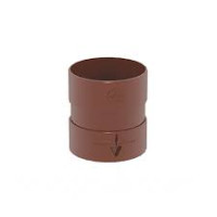 Водосток Муфта трубы 100мм коричневый Арт.54849