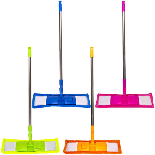 Швабра для пола микрофибра 122см, насадка 44*14см X2-234 Арт.86351