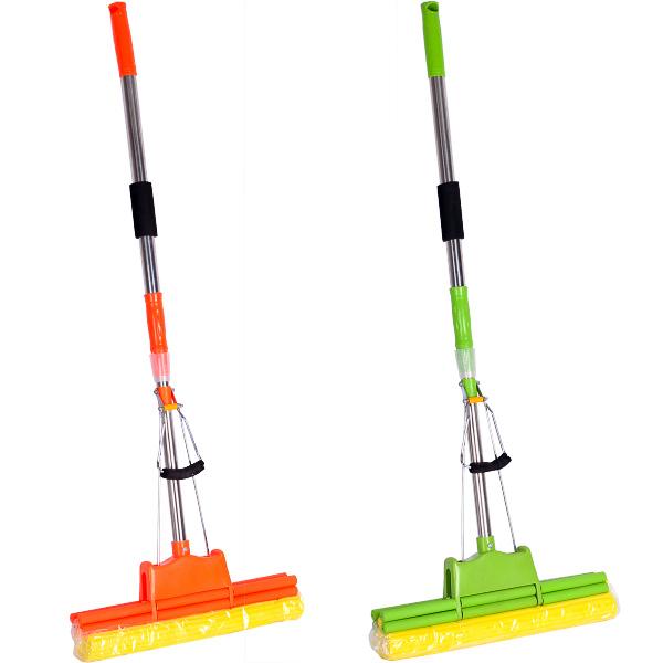 Швабра з подвійним віджиманням 108см, губка 39см D6см X2-226 Арт.86367
