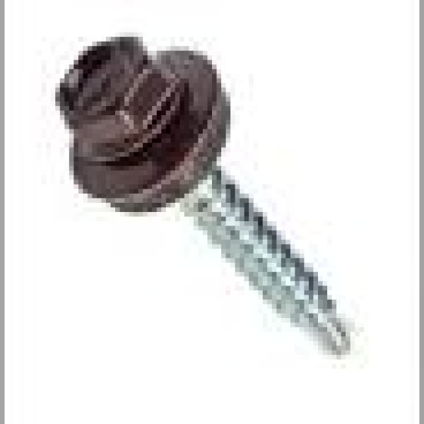 Саморіз 4,8*35 8019 темно-коричневий дерево Арт.003428