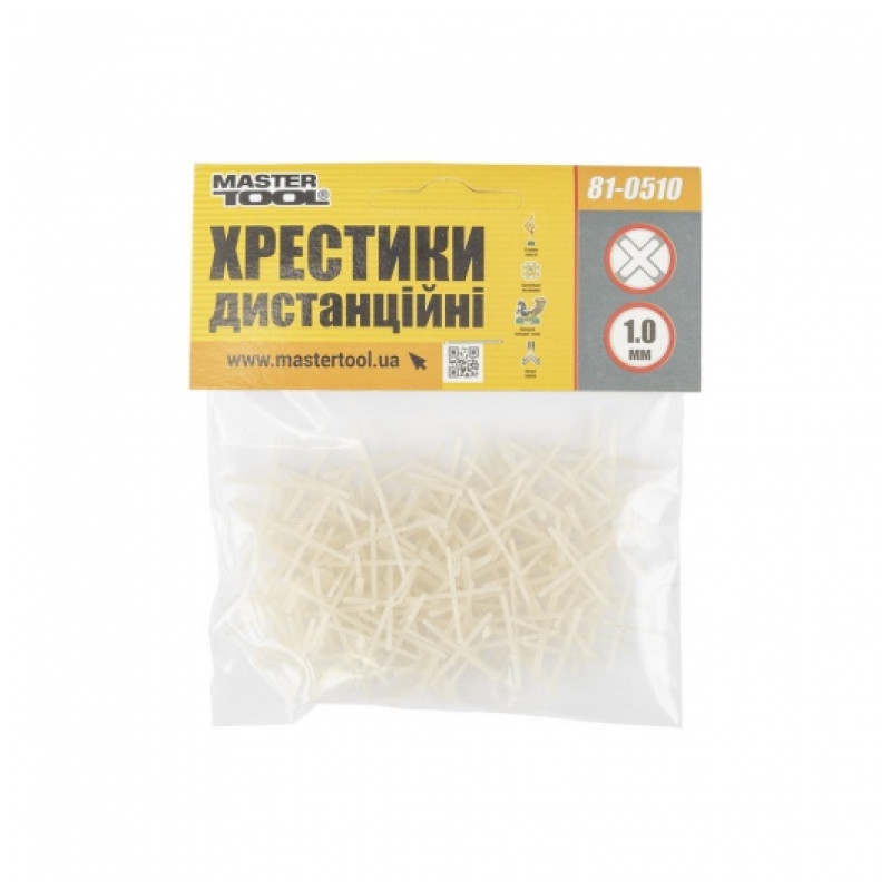 Хрестики для плитки 1.0мм MasterTool Арт.81-0510