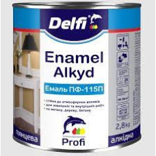 Фарба алкідна ПФ-115 0,9кг помаранчева Delfi Арт.002853