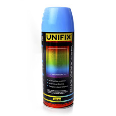 Емаль універсальна акрилова RAL5012 блакитний глянець 400мл UNIFIX Арт.951024