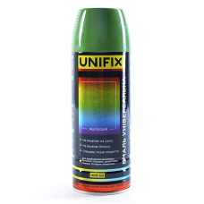 Емаль універсальна акрилова RAL6002 зелений листяний глянець 400мл UNIFIX Арт.951025