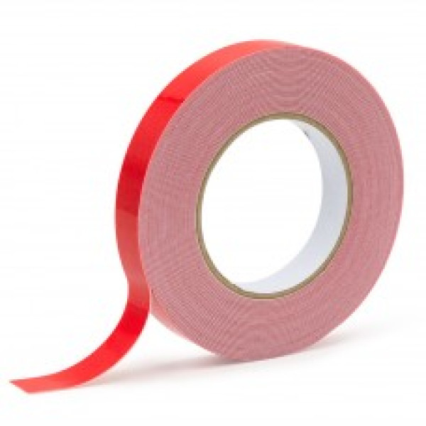 Стрічка клейка двостор.на вспіненій основі 19мм 5м червона Арт.PN-1905W