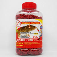 Засіб для знищення гризунів Щелкунчик 250г зерно,сир Арт.AG-4057