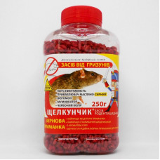 Засіб для знищення гризунів Щелкунчик 250г зерно,сир Арт.AG-4057