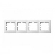 Рамка 4-я гориз. LEZARD LESYA / Viko белая 705-0200-147 .Арт.012584
