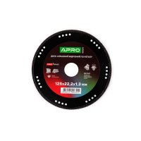 Диск алмазний по металу 125х1.3х22.2 APRO Арт.830076