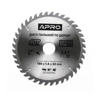 Диск пиловий до дерева 190х32х40T APRO Арт.830175