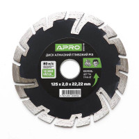 Диск до бетону 125х2,0мм (22-24%) глибокий різ APRO Арт.830048