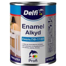 Краска алкидная ПФ-115П 0,9кг вишневая Delfi Арт.003030