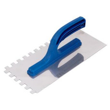 Терка нерж.зубчаста з пласт. ручкою 125x270мм.зуб 12x12мм.Укр. Арт.08-2227