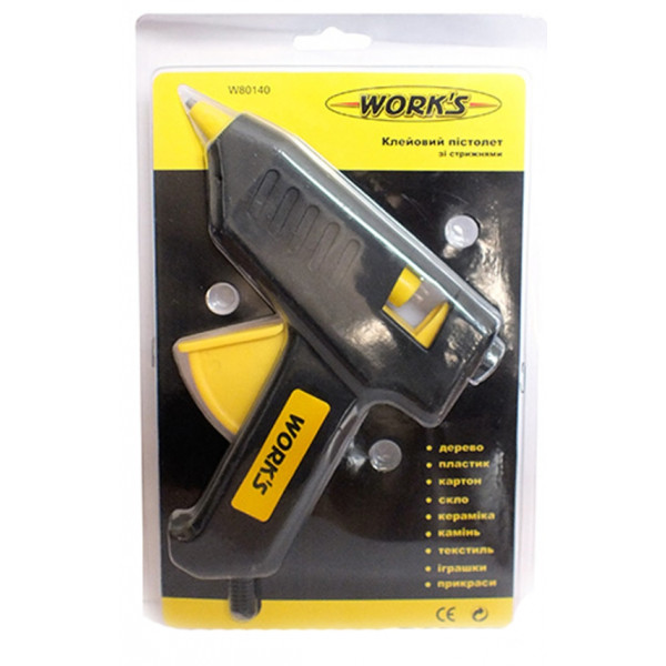 Клеевой пистолет со стержнями электрический Ø11,2мм 200Вт MASTERTOOL Арт.42-0508