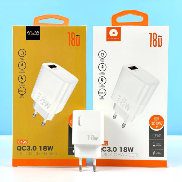 Сетевого зарядного устройства WUW C195 QC3.0 Арт.49407