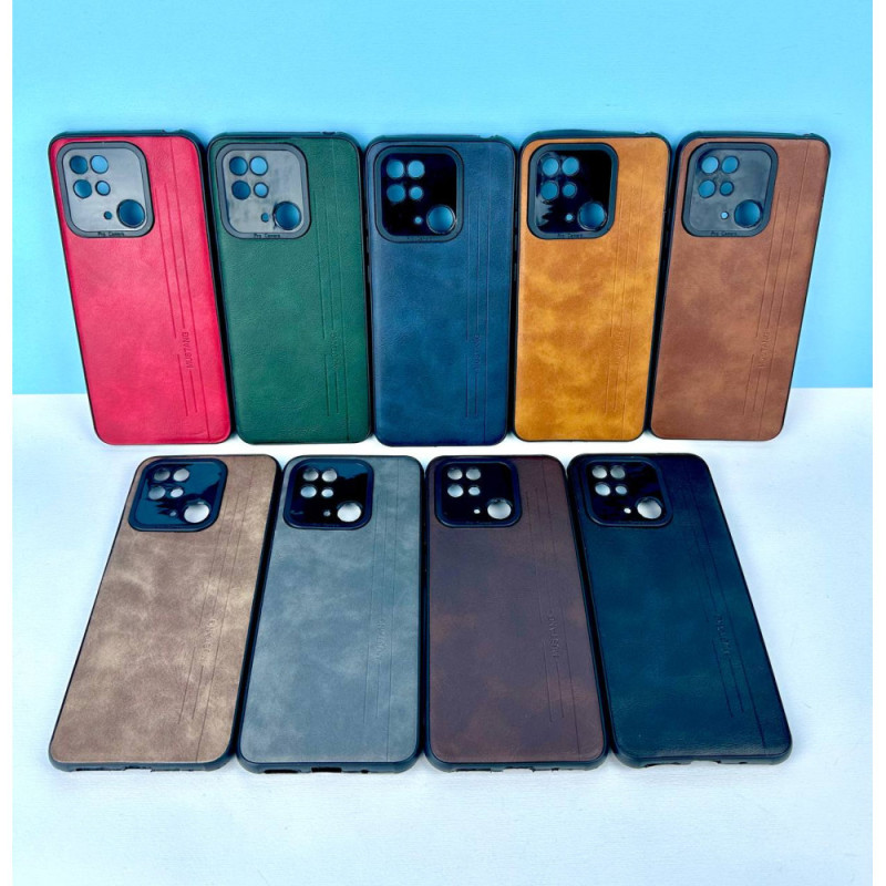 Чехол накладка Кожаная Mustang Black Silicone Xiaomi Redmi A1-Redmi A2 Арт.39416