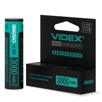 Акумулятор VidexLi-ion 18650 (без захисту) 3000mAh Арт.24447
