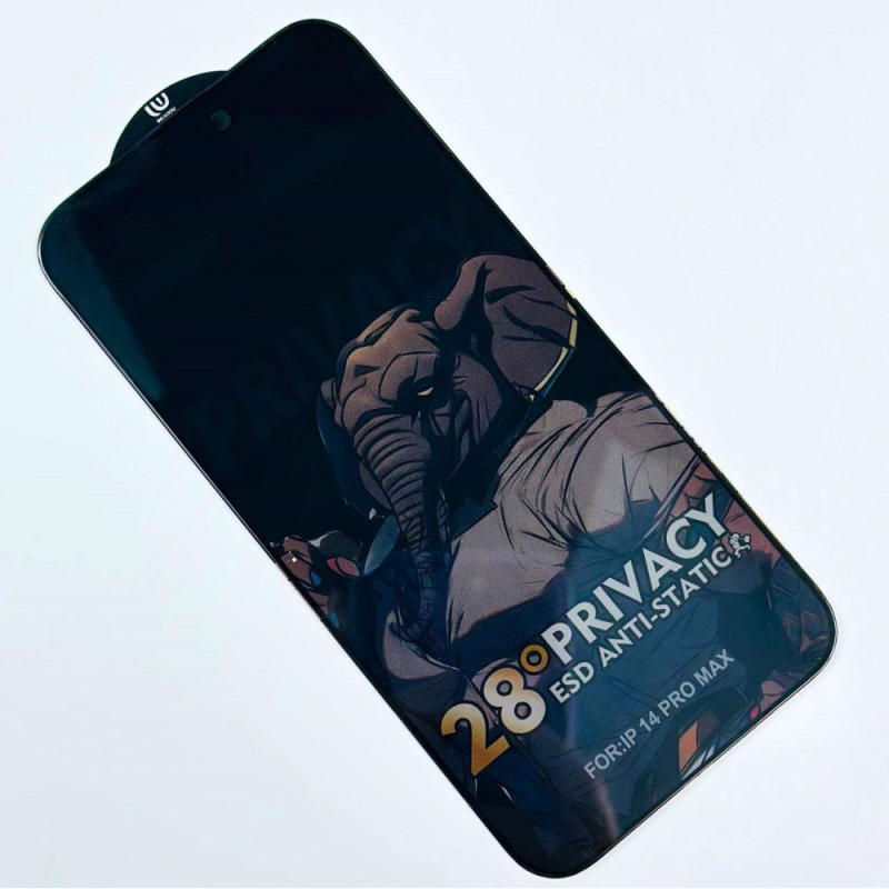Защитное стекло Elephant Privacy TEMPERED Glass Xiaomi Redmi 13 4G-Redmi 12 Redmi Notе Арт.54135
