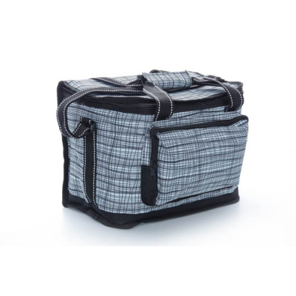 Термосумка 15 л чорно-біла (32х20х24 см) СИЛА Арт.960604