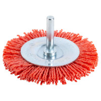 Щітка дротяна дископодібна хвостовик Ø75мм Ø6мм (нейлонова) Sigma Арт.9013271