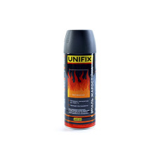 Емаль жаростійка чорний мат 400мл UNIFIX Арт.951070