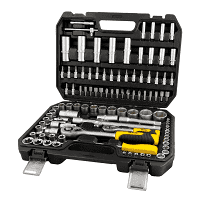 Набір насадок торцевих інструментів з тріскачкою CrV 1/4, 1/2 72Т 108шт Арт.252108