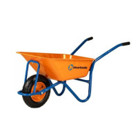 Тачка Dakar 90л красок, корыто 0,8мм, рама синяя, воздушное колесо ЦВЕТОК PRO Арт.550400