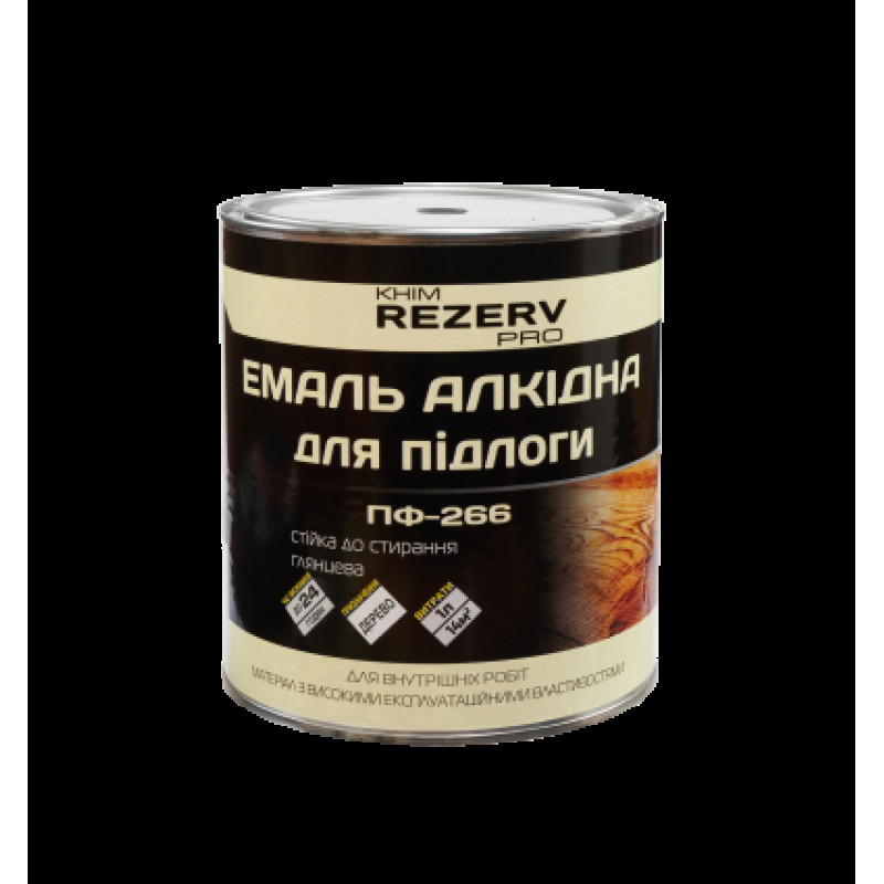 Емаль ПФ-266 ч.кор.ТМ Khimrezerv PRO  (0,9кг) Арт.83917