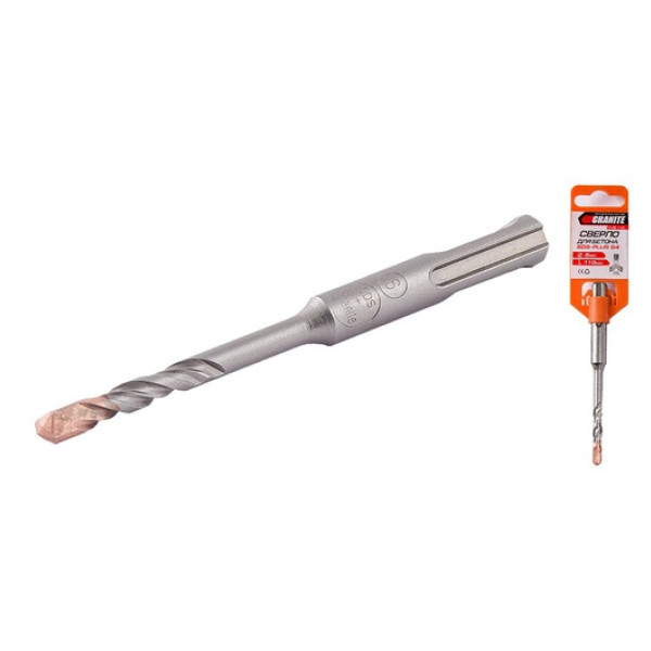 Бур по бетону GRANITE SDS-plus S4 6*110мм Арт.0-06-110