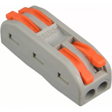 Клема з'єднувальна СМК-422 двостороння сіра Арт.04540