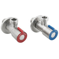 ППР Кран кутовий з нержавійки Venta VA1806 (ПАРА) 1/2 "х 1/2" Арт.59446