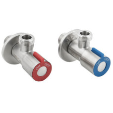 ППР Кран угловой из нержавейки Venta VA1806 (ПАРА) 1/2" х 1/2" Арт.59446