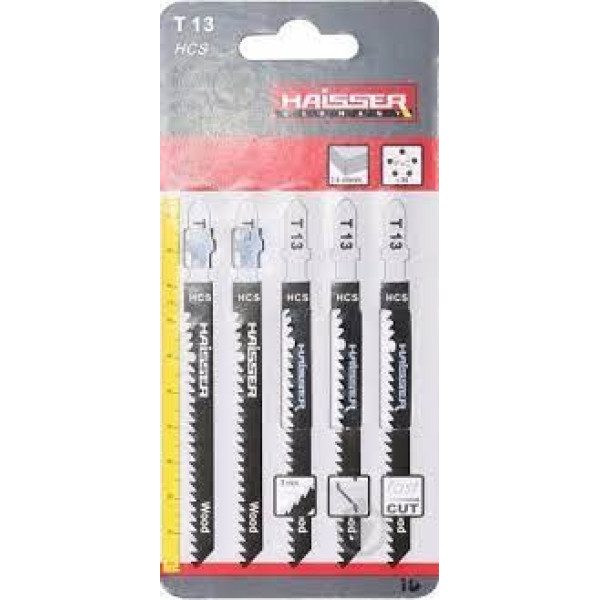 Пилочное полотно HAISSER T13 н-р 5 шт, 75 мм Арт.6111721