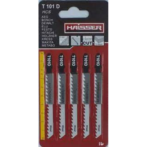 Пилочное полотно HAISSER T 301СD, н-р 5 шт, 75 мм Арт.6111724