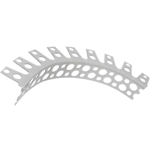 Угольник ПВХ арочный белый 3,0м Арт.000587