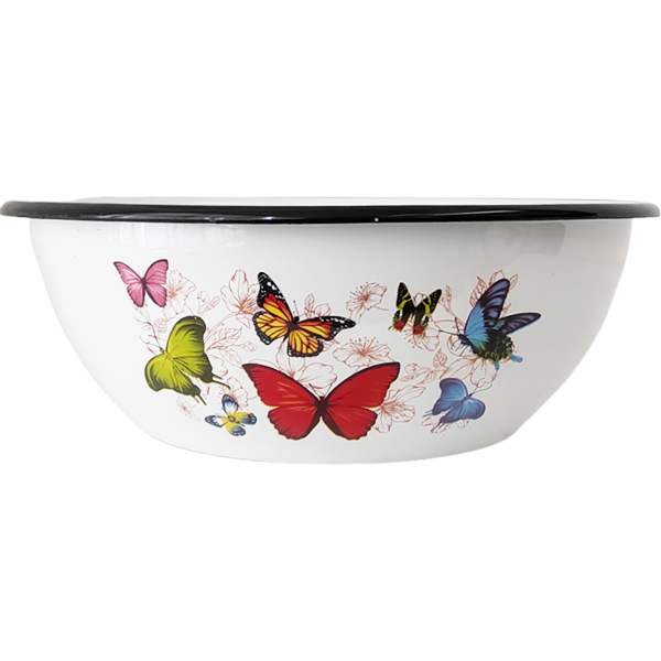 Миска емальована 4.0л 0314/2 Метелик Арт.41041